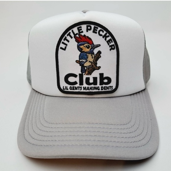 Other - Lil Pecker Club Embroidered Patch Flat Bill Mesh Snapback Gag Gift Dad Humor Hat